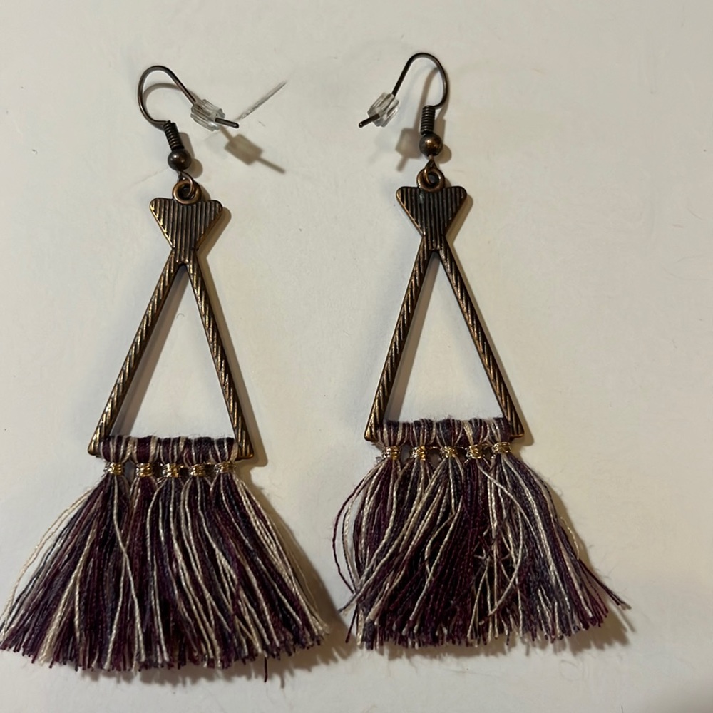 Bohemian Metal Tassel Earrings